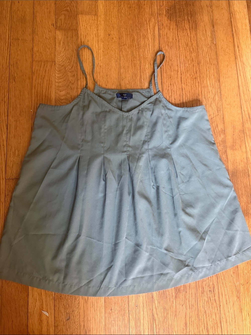 Gap Sage Green Pleated Camisole